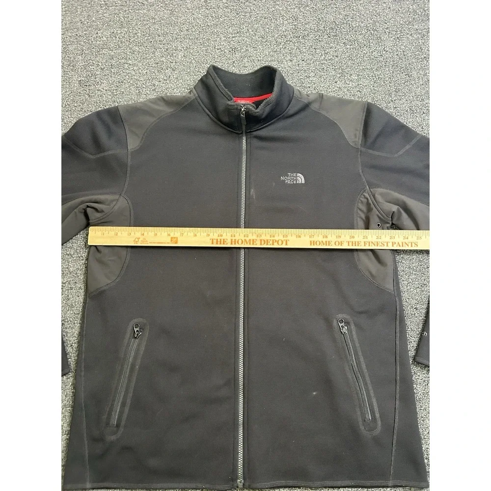The North Face TKA Stealth Full Zip Fleece Jacket Black Mens Size XL Outdoors‎